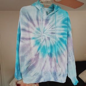 Zuni Blue + Purple Tie Dye Sweatshirt